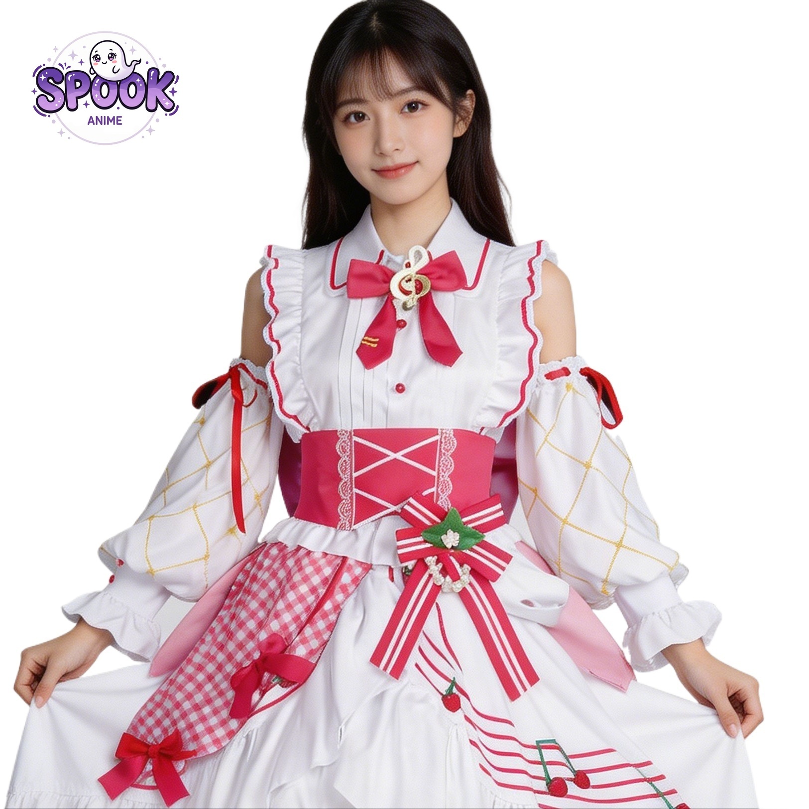 Anime Cosplay Miku - Strawberry Lolita Dress 15th Anniversary Miku