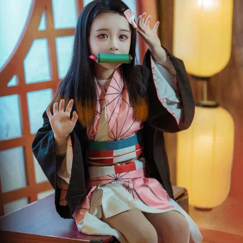 Demon Slayer Haori - Anime Kamado Nezuko Cosplay Costume Yaiba