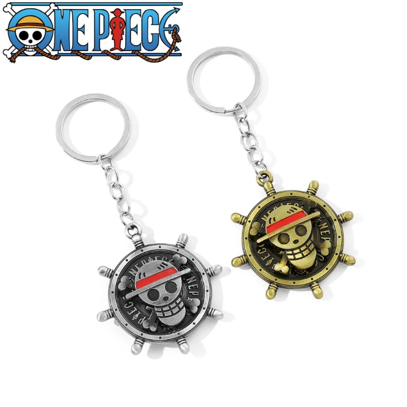 One Piece Straw Hat - Rotating keychain, Luffy's Straw Hat Pirates