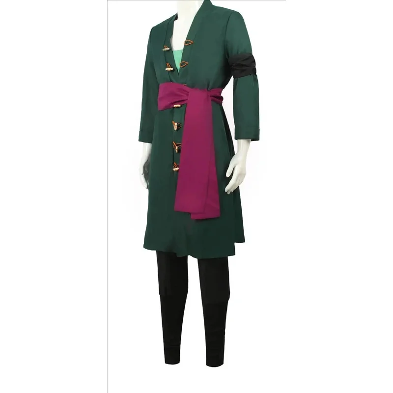 Cosplay Anime Zoro - Anime Roronoa Cosplay Costume Uniform Green