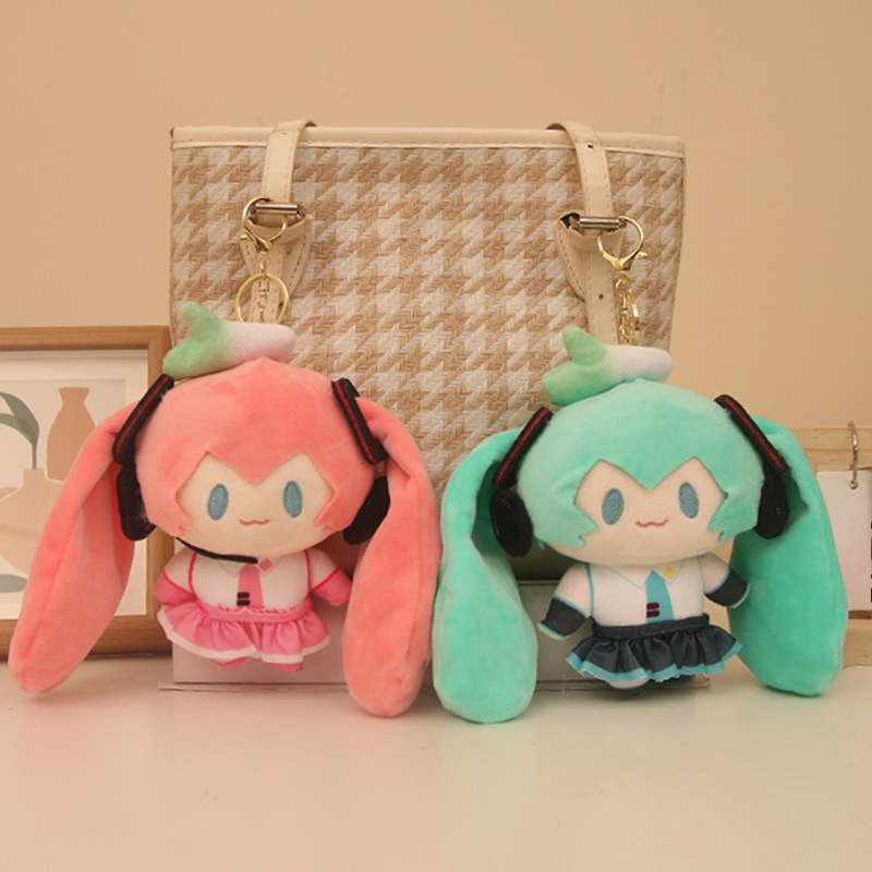 Anime Cosplay Miku - Hatsune New Miku Plush Toy Keychain