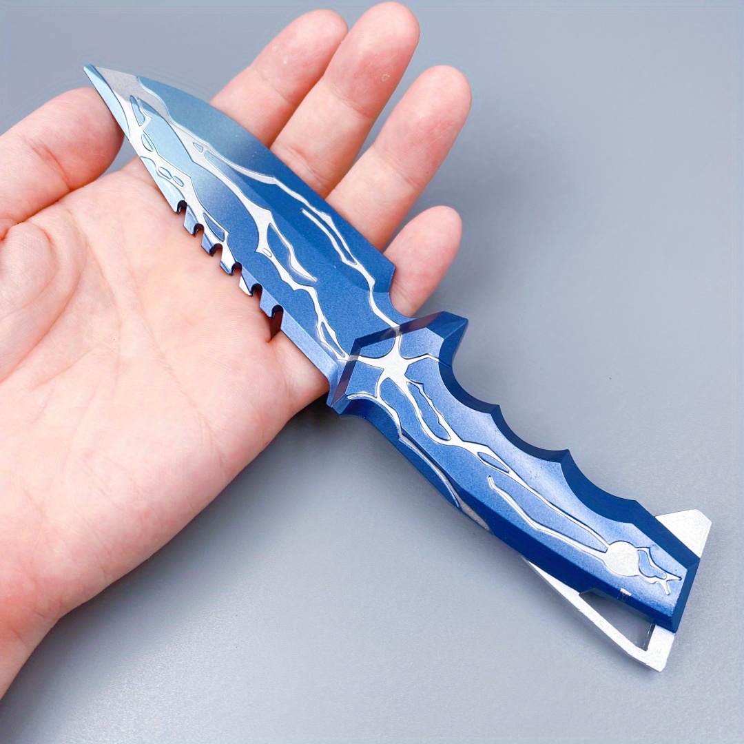 Anime Cosplay Real - 8.6in/22cm Blackwave Blade Katana Anime Metal