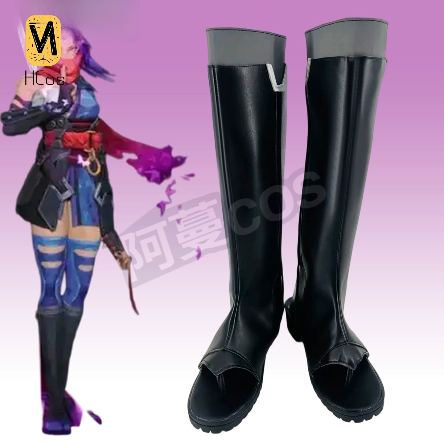 Cosplay Anime Shoes - Handmade Cos Outfit: Psylocke Cosplay Shoes