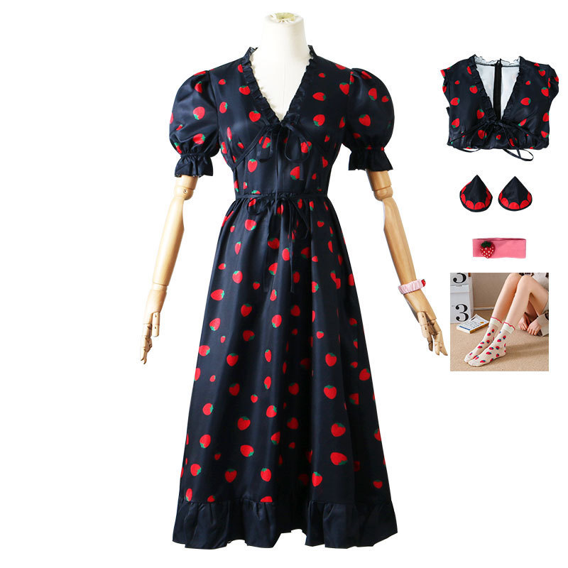 Spy Family Outfit - SPY×FAMILY Cosplay Costume Anya Strawberry Dress