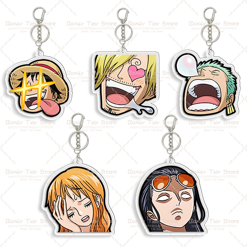 Cosplay Anime Zoro - Funny One Piece Expression Acrylic Keychain