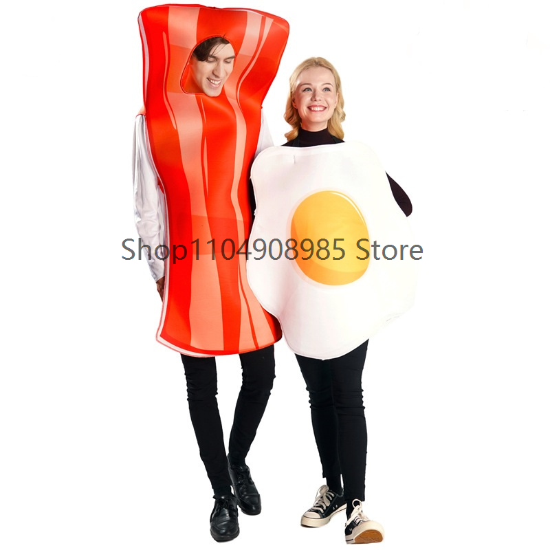 Anime Cosplay Couple - Funny Cosplay Costumes Couples Egg Bacon