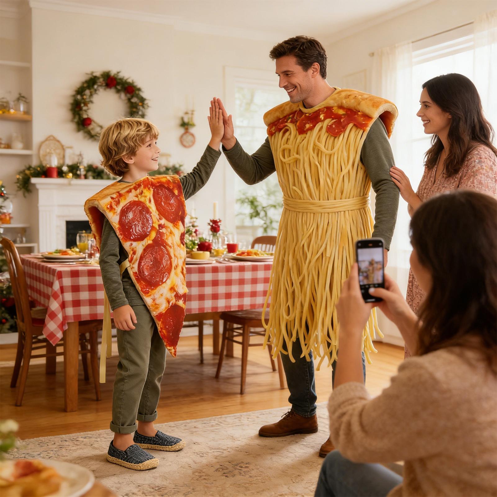 Pizza Halloween Costume Realis - Anime Cosplay Couple ulasan dan harga