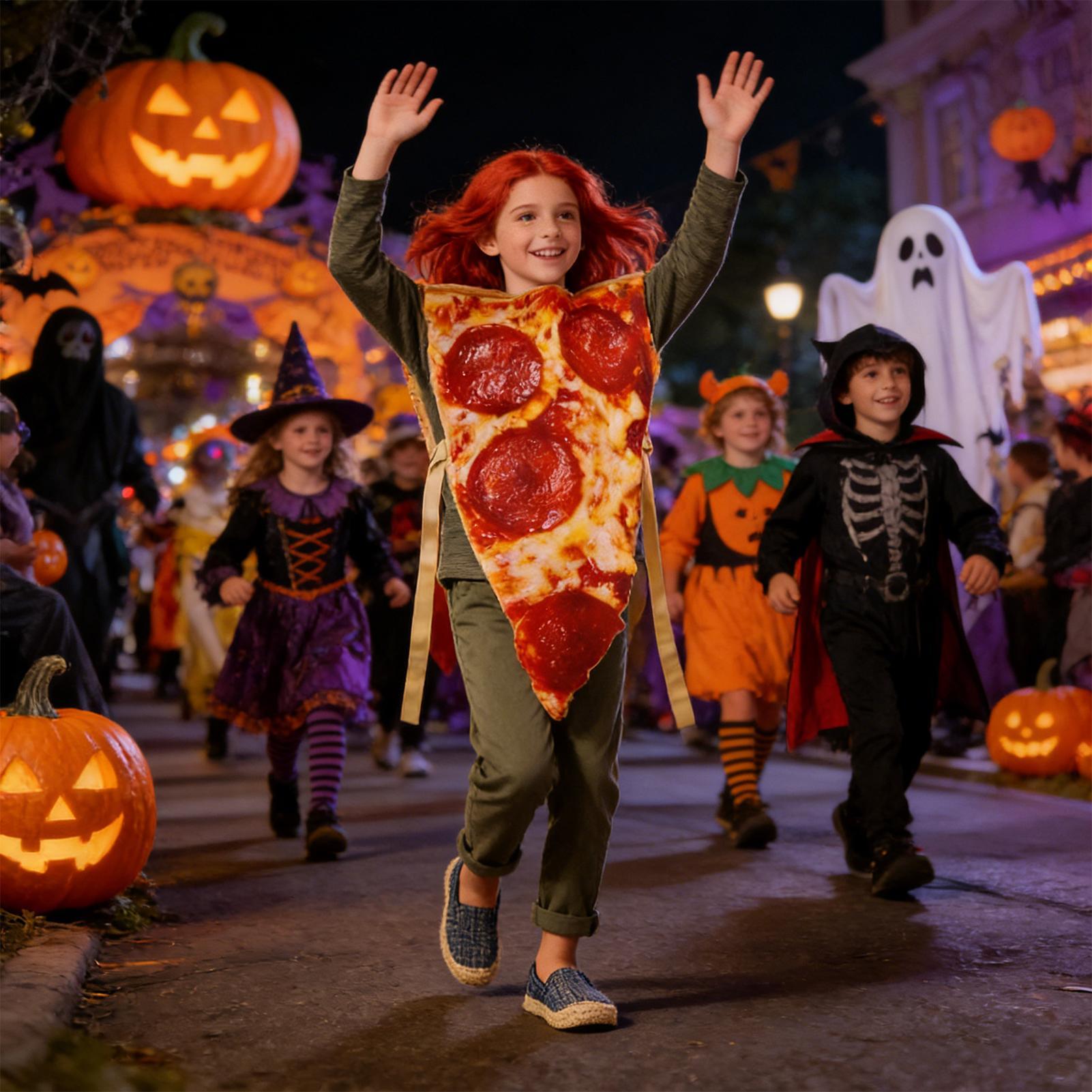 Pizza Halloween Costume Realis - Anime Cosplay Couple ulasan dan harga