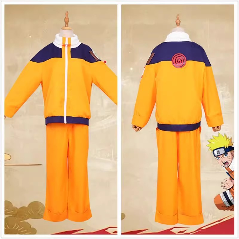 Uzumaki Cosplay Costume Orange - Anime Cosplay Naruto ulasan dan harga