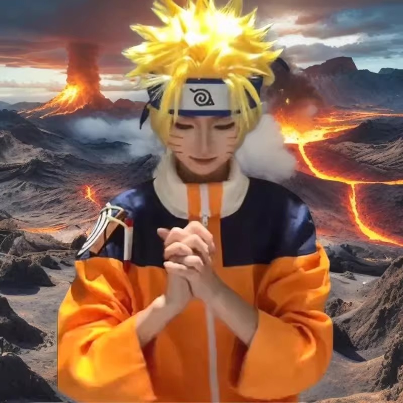 Uzumaki Cosplay Costume Orange - Anime Cosplay Naruto ulasan dan harga