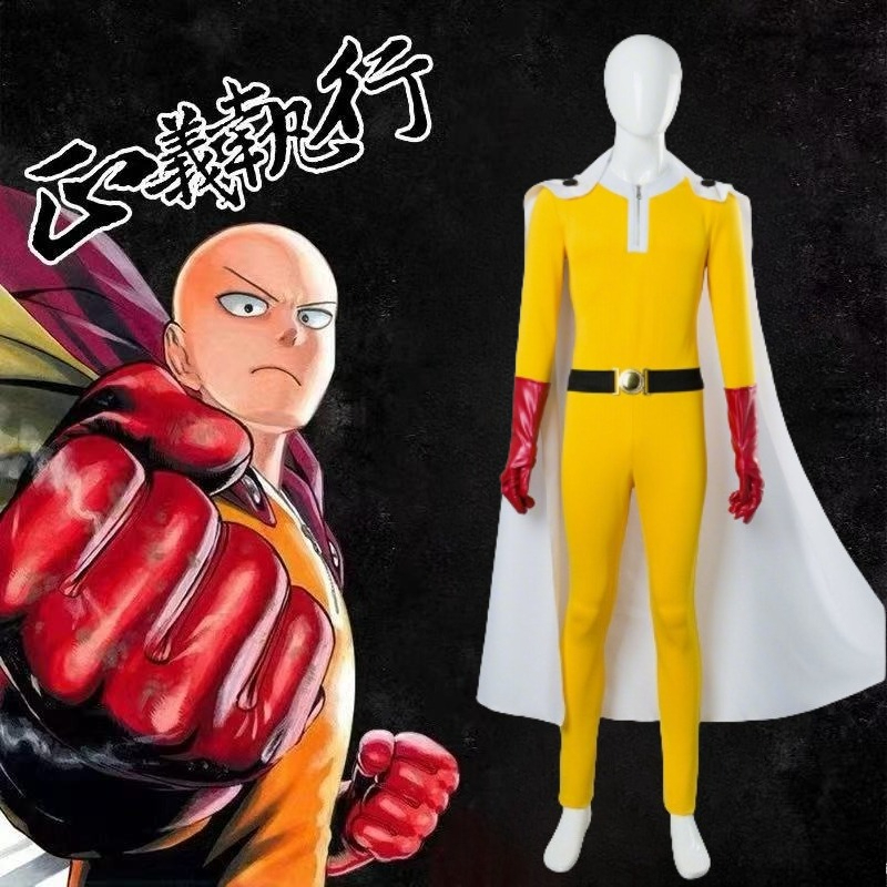 One Punch Man Saitama Cosplay  - Anime Cosplay One Punch Man ulasan dan harga