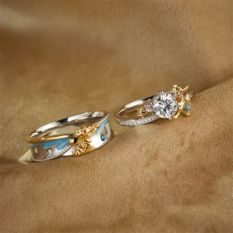 Pokémon Riolu Couple Rings - C - Anime Cosplay Couple ulasan dan harga