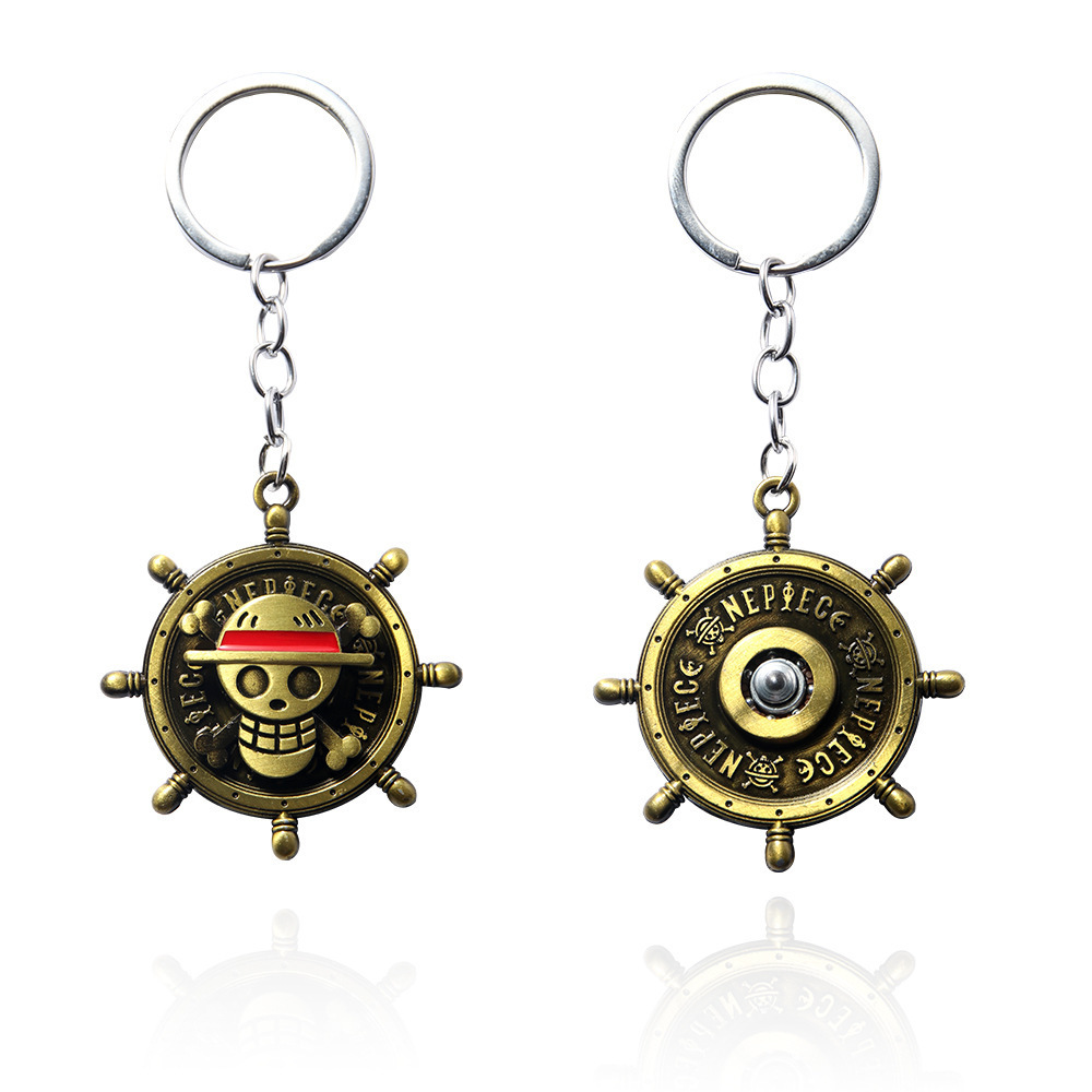 Rotating keychain, Luffy's Str - One Piece Straw Hat ulasan dan harga