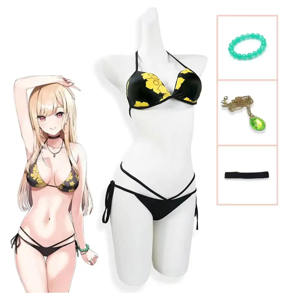 Anime My Dress-Up Darling Mari - Anime Cosplay Bikini ulasan dan harga