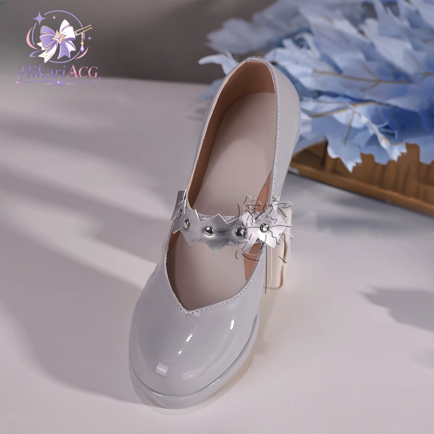 Silver White High Heels Zenles - Cosplay Anime Shoes ulasan dan harga