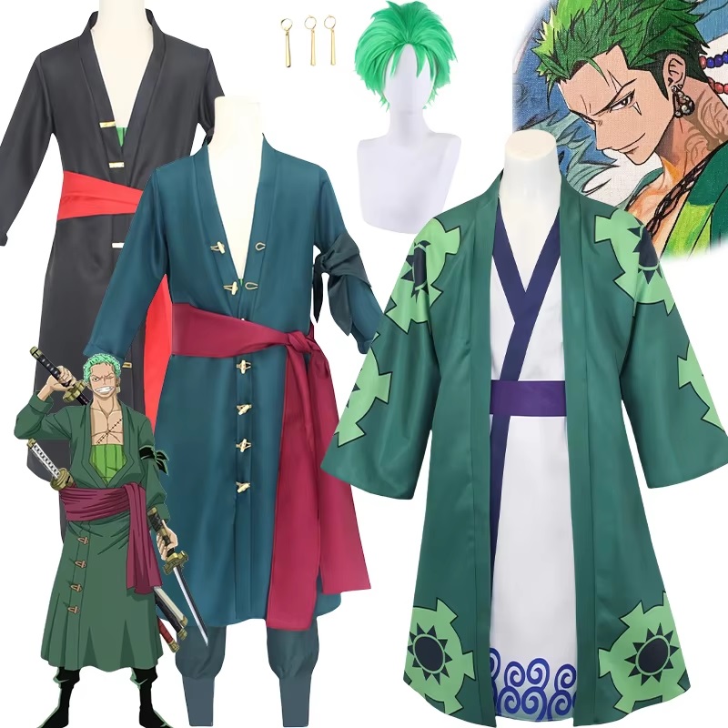 Bilibili Roronoa Zoro Cosplay  - Cosplay Anime Zoro ulasan dan harga