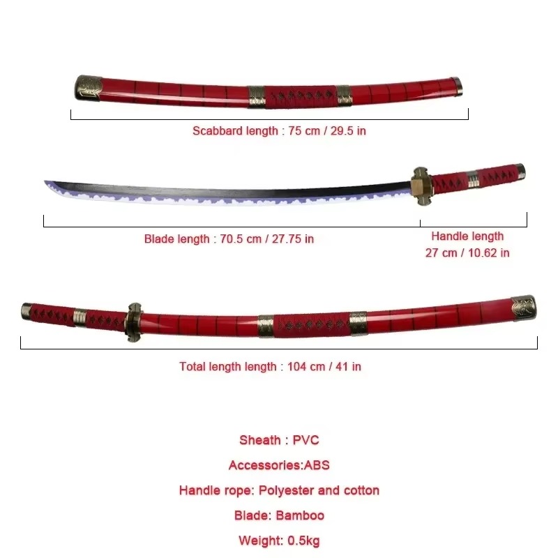 40incn Roronoa Zoro Katana Nin - Anime Cosplay Real ulasan dan harga