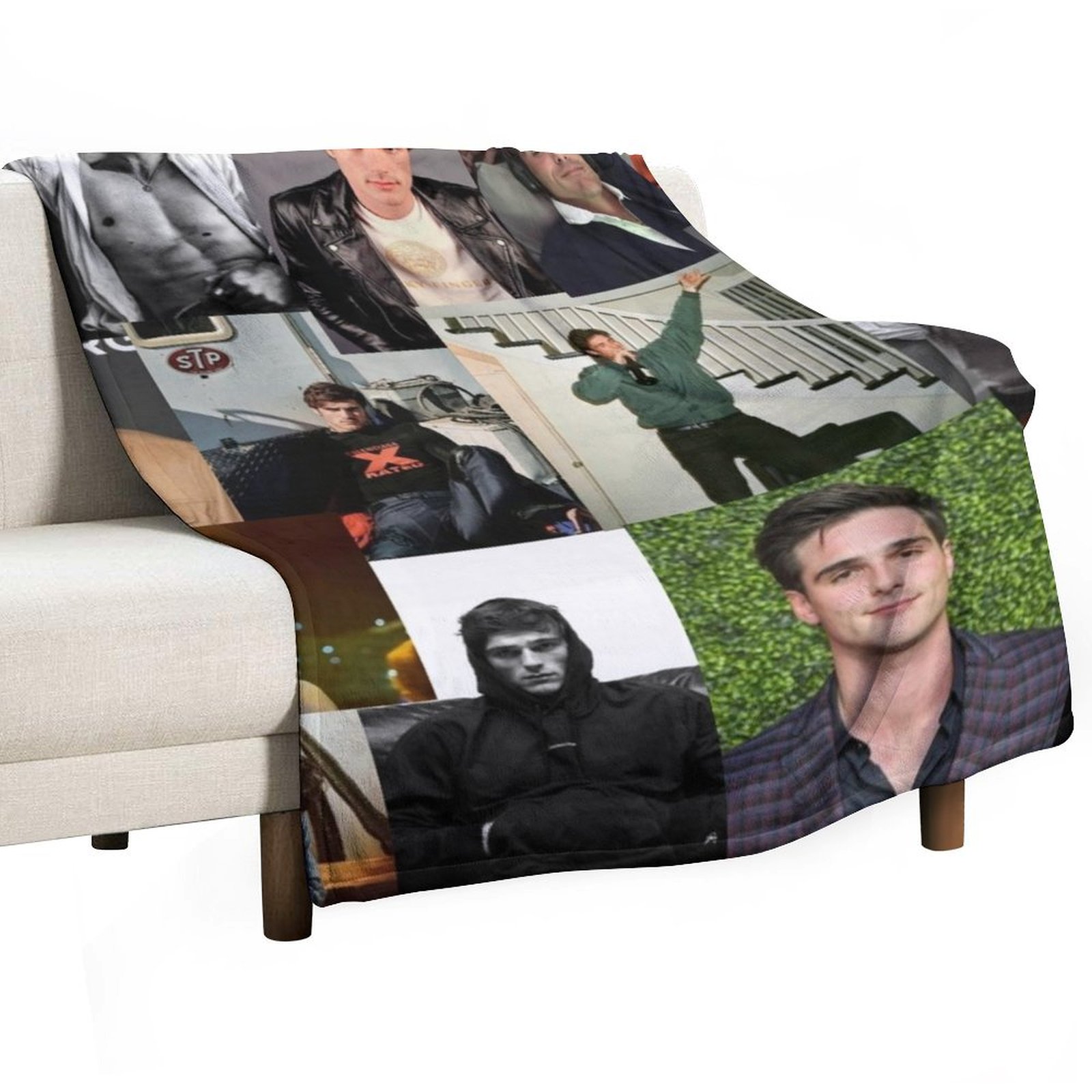 Jacob Elordi pic collage Throw - Anime Cosplay Pics ulasan dan harga