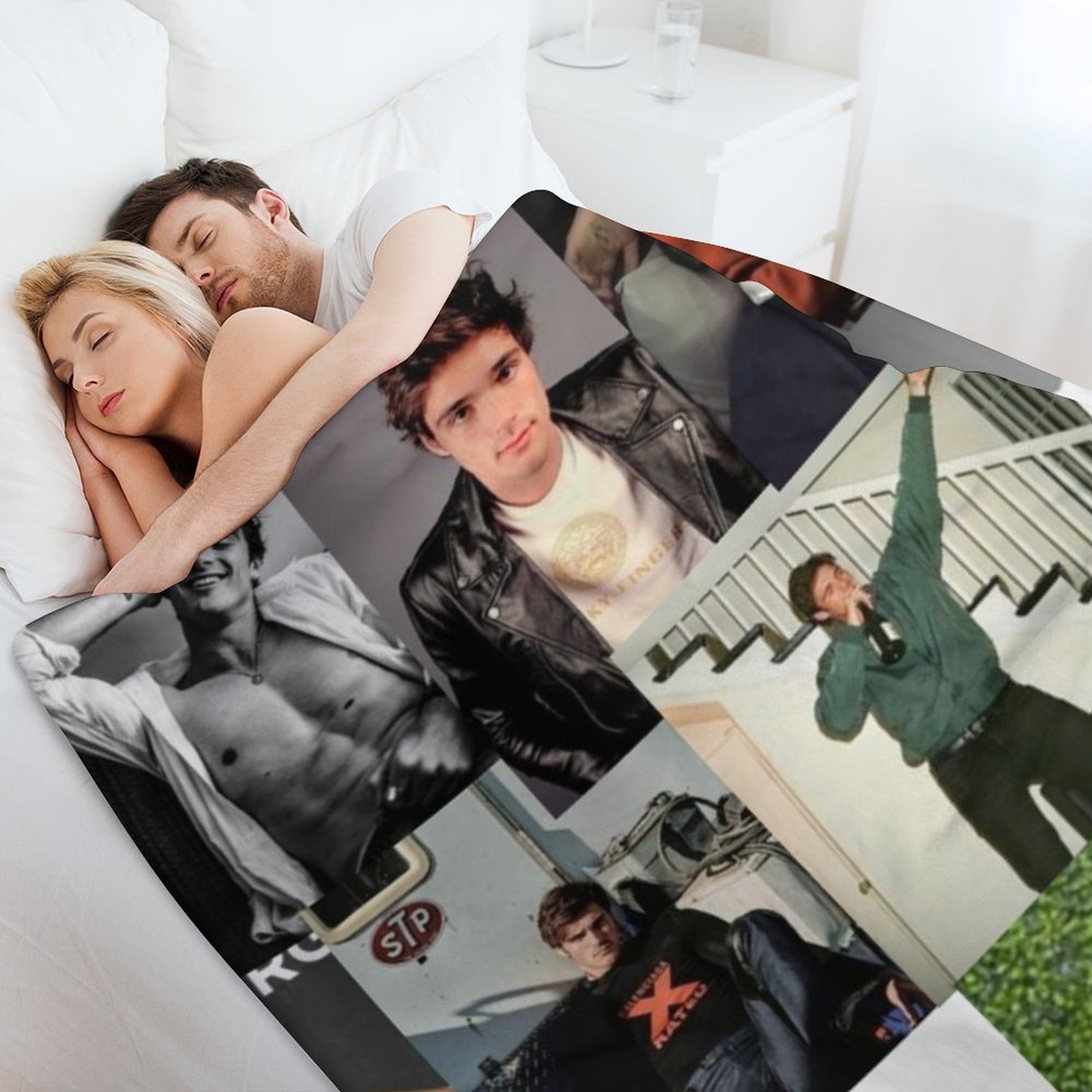 Jacob Elordi pic collage Throw - Anime Cosplay Pics ulasan dan harga
