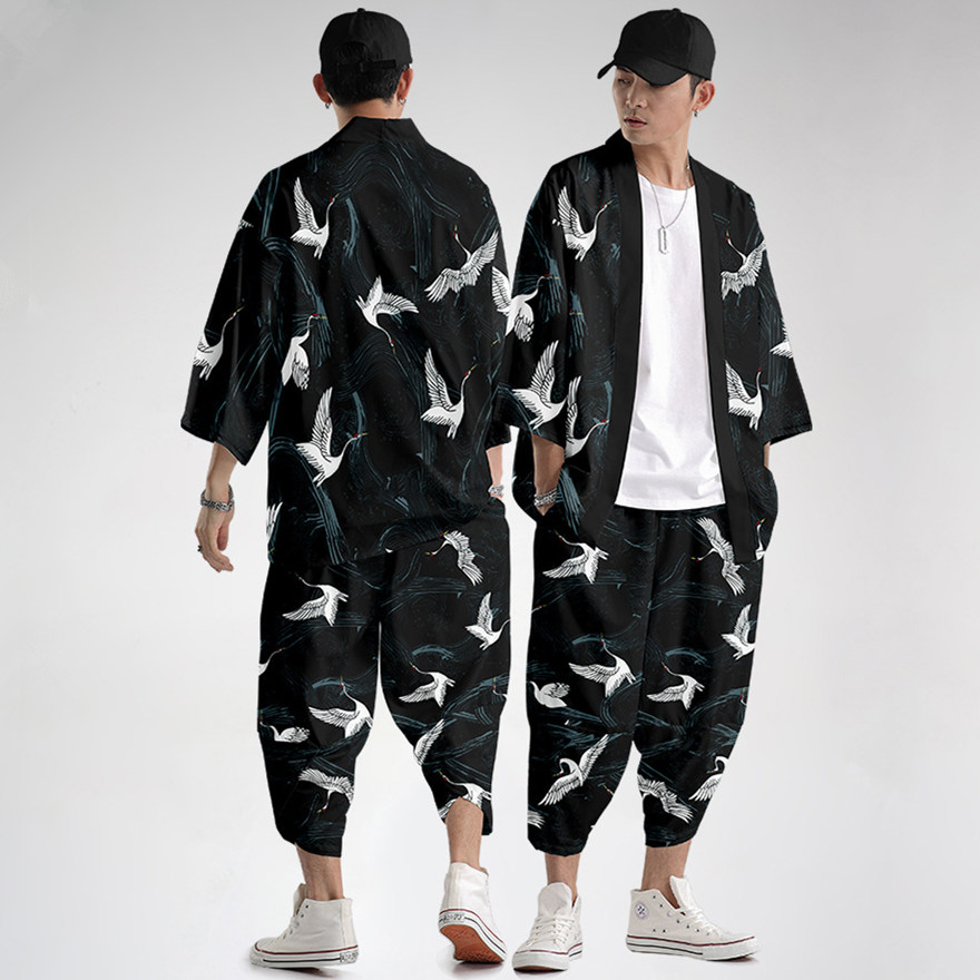 Harajuku Tops Robe Fashion Asi - Demon Slayer Haori ulasan dan harga