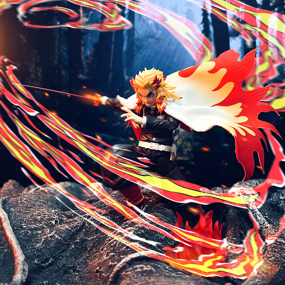 In Stock Shangi Rengoku Kyojur - Demon Slayer Haori ulasan dan harga