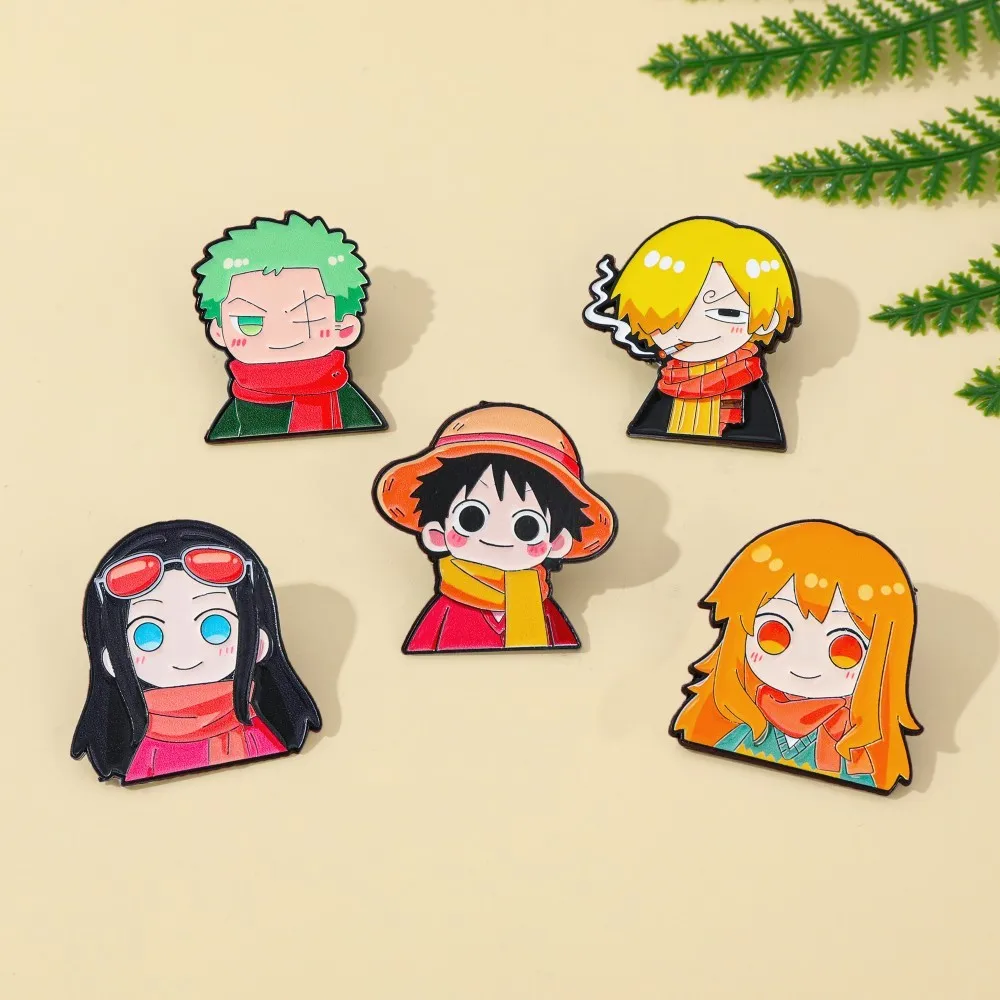 5 Pcs Cute Anime Cartoon Brooc - Cosplay Anime Zoro ulasan dan harga