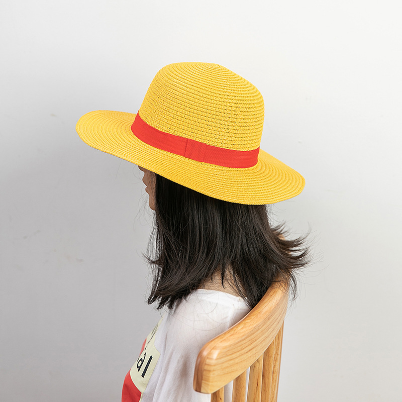 Straw Hat Anime Cosplay Prop L - One Piece Straw Hat ulasan dan harga