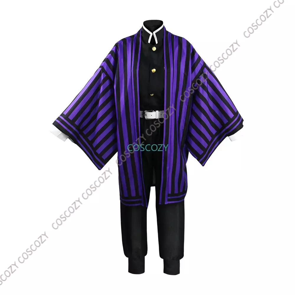Purple/Black Iguro Obanai Cosp - Demon Slayer Haori ulasan dan harga