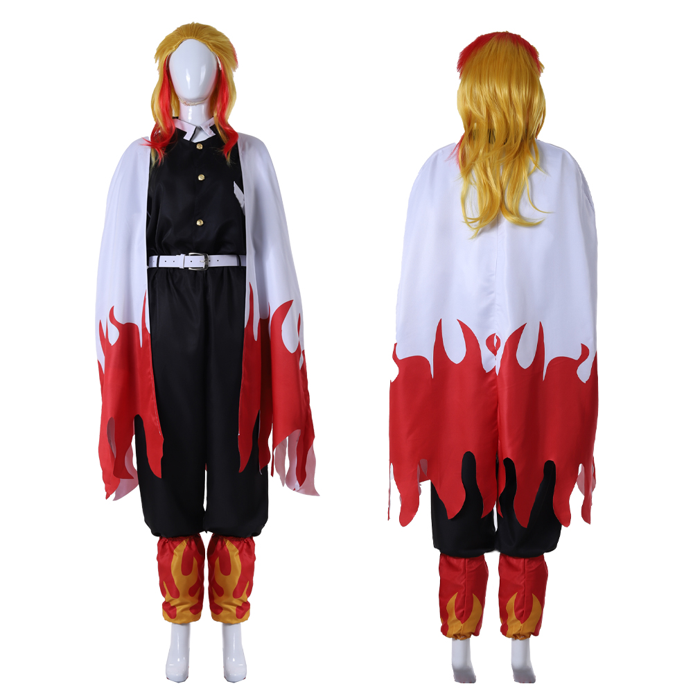Flame Hashira Cosplay Uniform  - Demon Slayer Haori ulasan dan harga