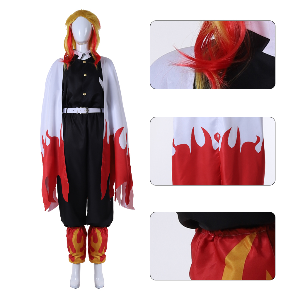 Flame Hashira Cosplay Uniform  - Demon Slayer Haori ulasan dan harga