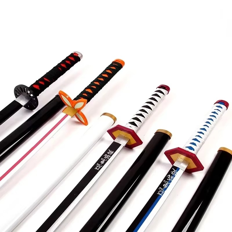 41in/104cm Demon Slayer Katana - Anime Cosplay Real ulasan dan harga