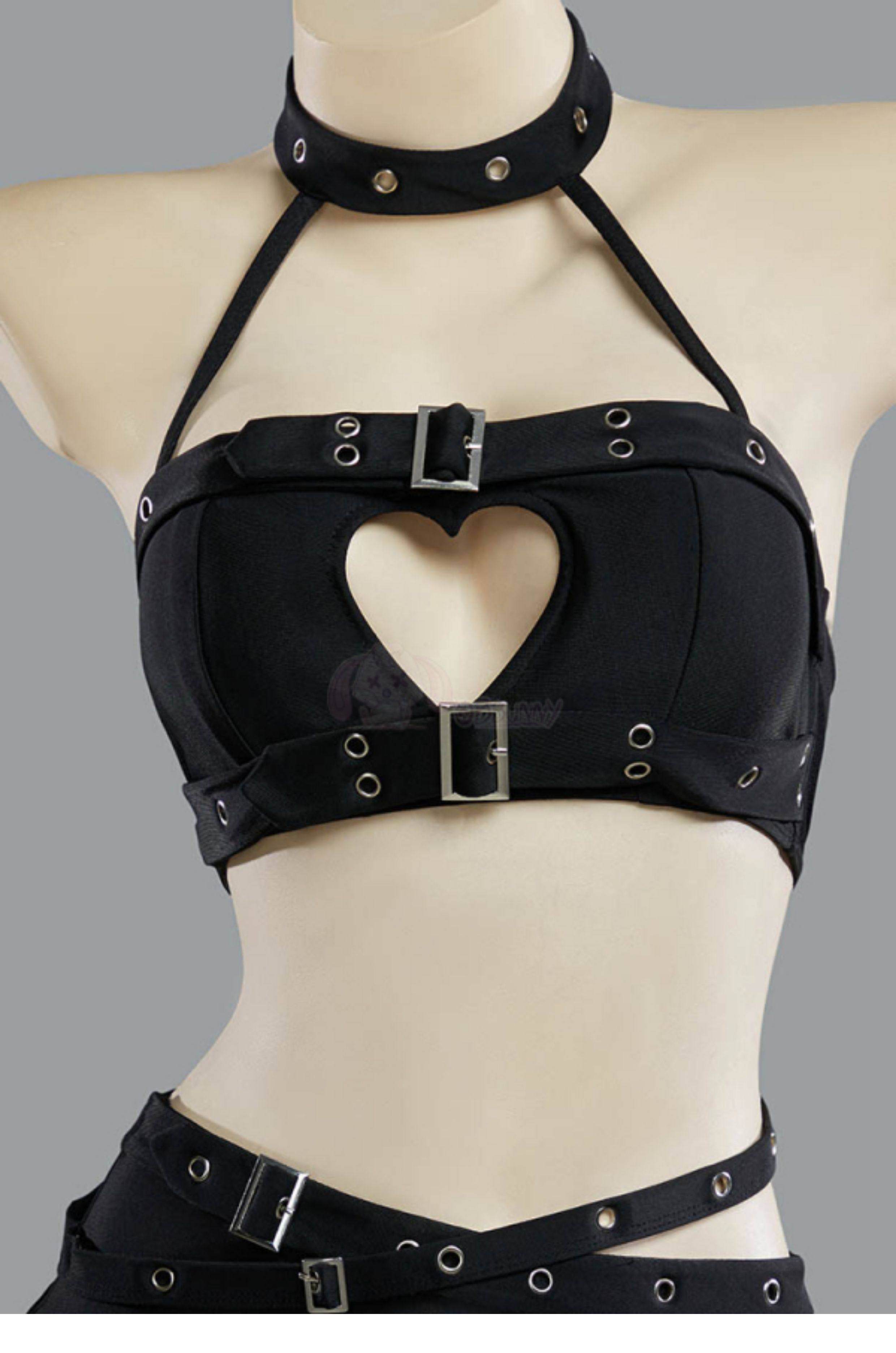 Gothic Punk Heart Hollow Halte - Anime Cosplay Bikini ulasan dan harga