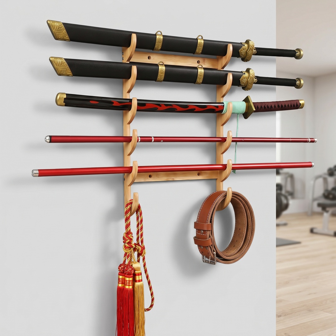 8-Layers Wall Sword Storage Sh - Anime Cosplay Real ulasan dan harga