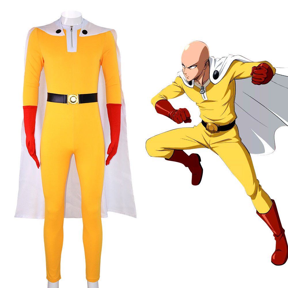 One Punch Man Saitama Cosplay  - Anime Cosplay One Punch Man ulasan dan harga