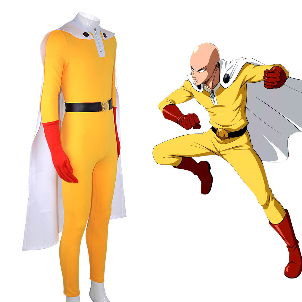 One Punch Man Saitama Cosplay  - Anime Cosplay One Punch Man ulasan dan harga