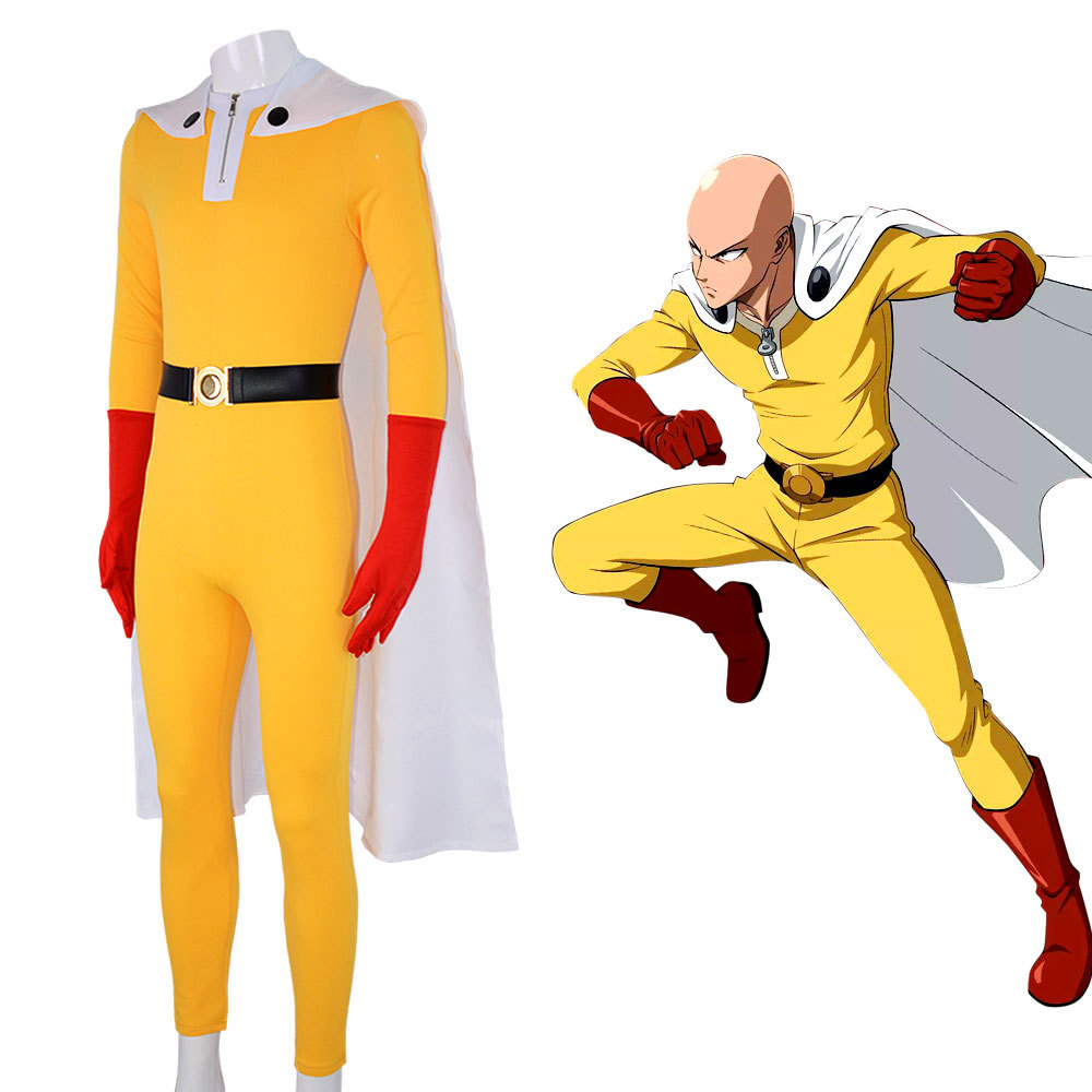 One Punch Man Saitama Cosplay  - Anime Cosplay One Punch Man ulasan dan harga