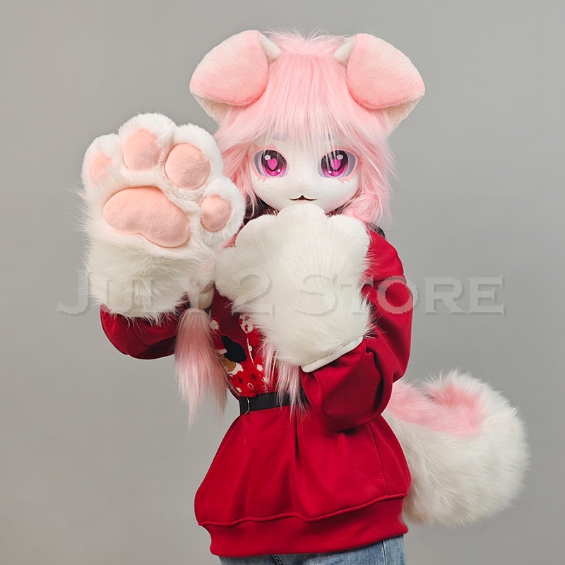 July 2 Store Fursuit Head Kigu - Anime Cosplay Cat ulasan dan harga