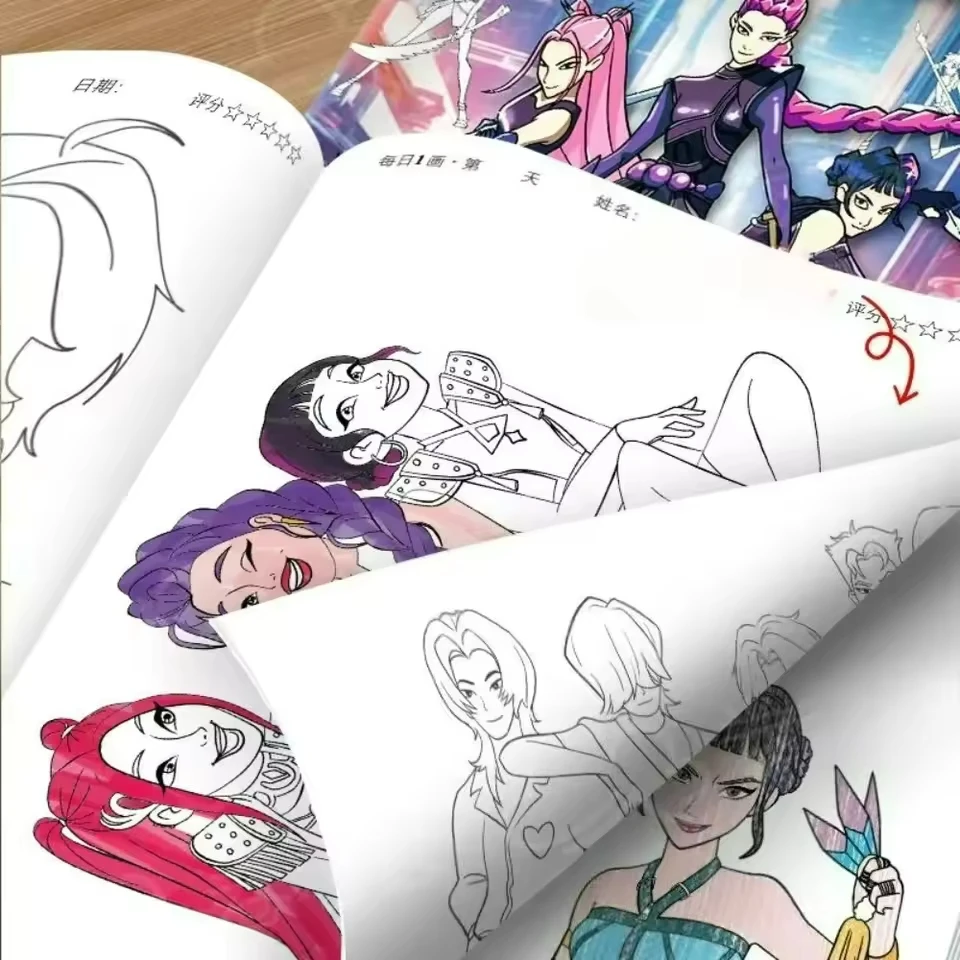 Cute Anime Girls Coloring Book - Anime Cosplay Coloring Pages ulasan dan harga
