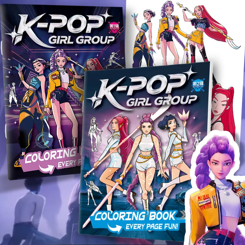 Cute Anime Girls Coloring Book - Anime Cosplay Coloring Pages ulasan dan harga