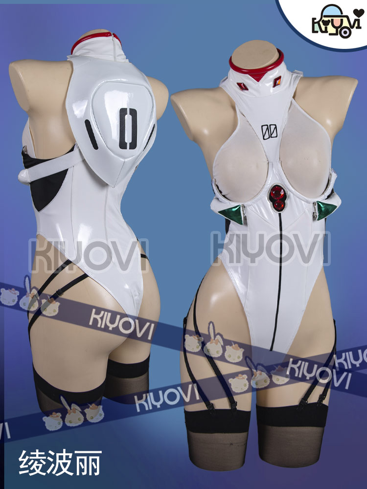 Ayanami Rei Woman PU Jumpsuits - Anime Cosplay Bikini ulasan dan harga