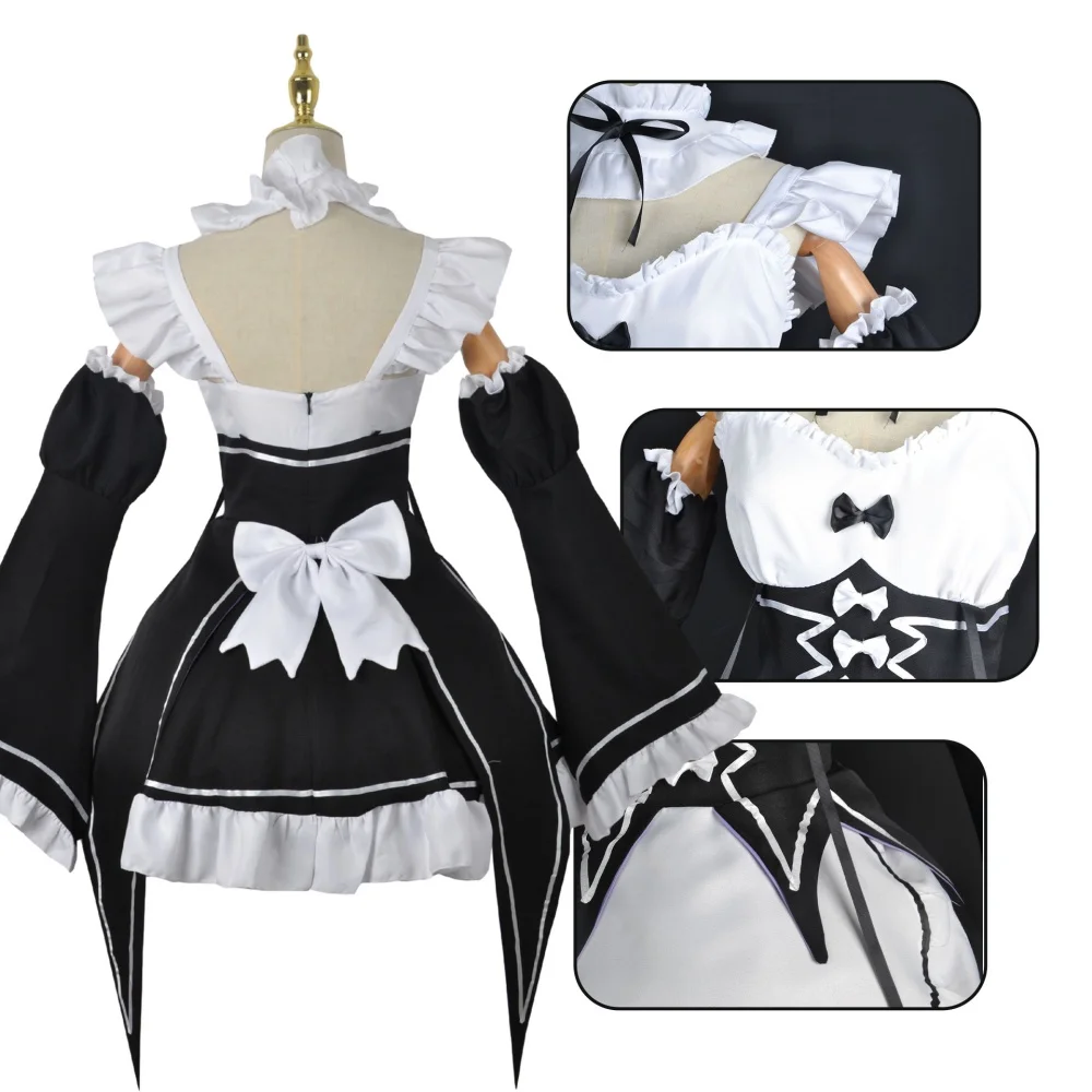 Anime Ram Rem Maid Cosplay Re  - Anime Cosplay Re Zero ulasan dan harga