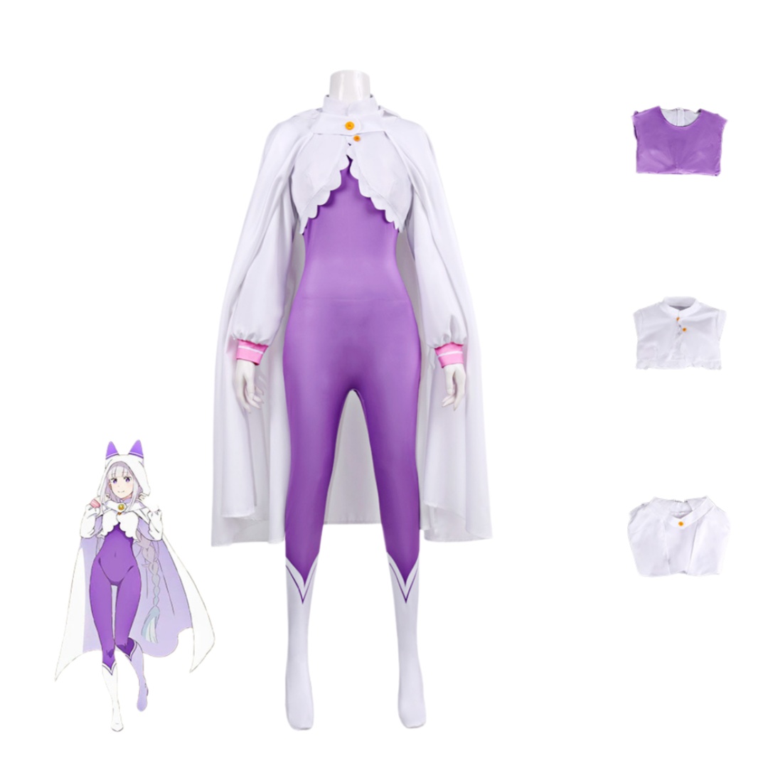 Re Zero Emilia Cosplay Costume - Anime Cosplay Re Zero ulasan dan harga