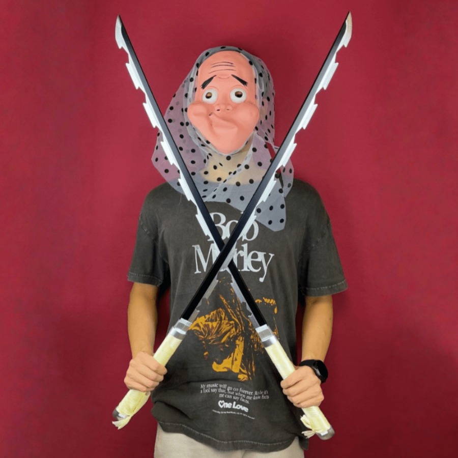 40inch Demon Slayer Inosuke Ka - Anime Cosplay Real ulasan dan harga