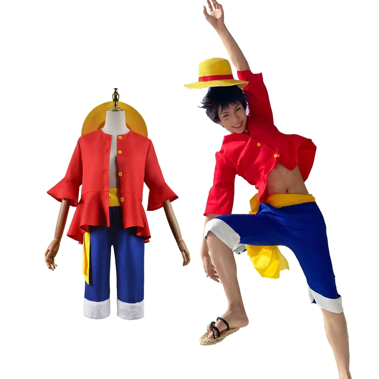 Anime Monkey D Luffy Cosplay C - Anime Cosplay Pics ulasan dan harga