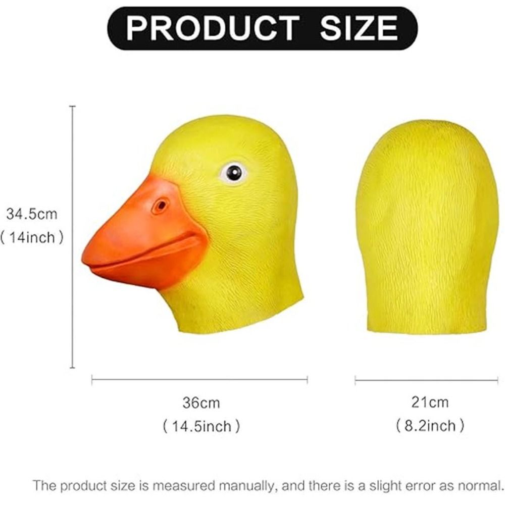 Novelty Yellow Duck Head Mask  - Anime Cosplay Pics ulasan dan harga