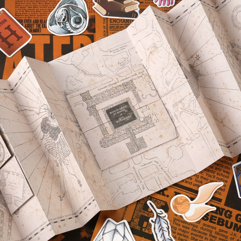 1PC Map Of The Marauder's Scho - Anime Cosplay Props ulasan dan harga