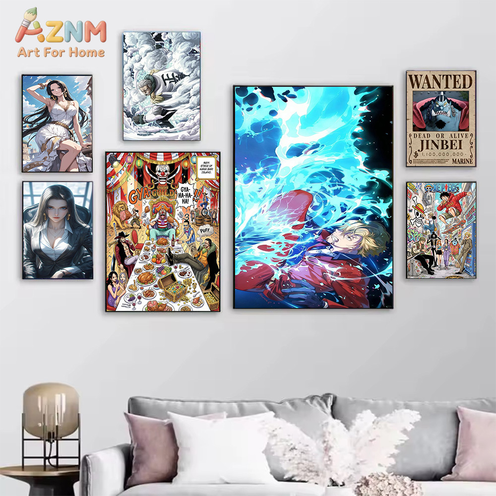 AZNM One Piece Anime Canvas Wa - One Piece Straw Hat ulasan dan harga